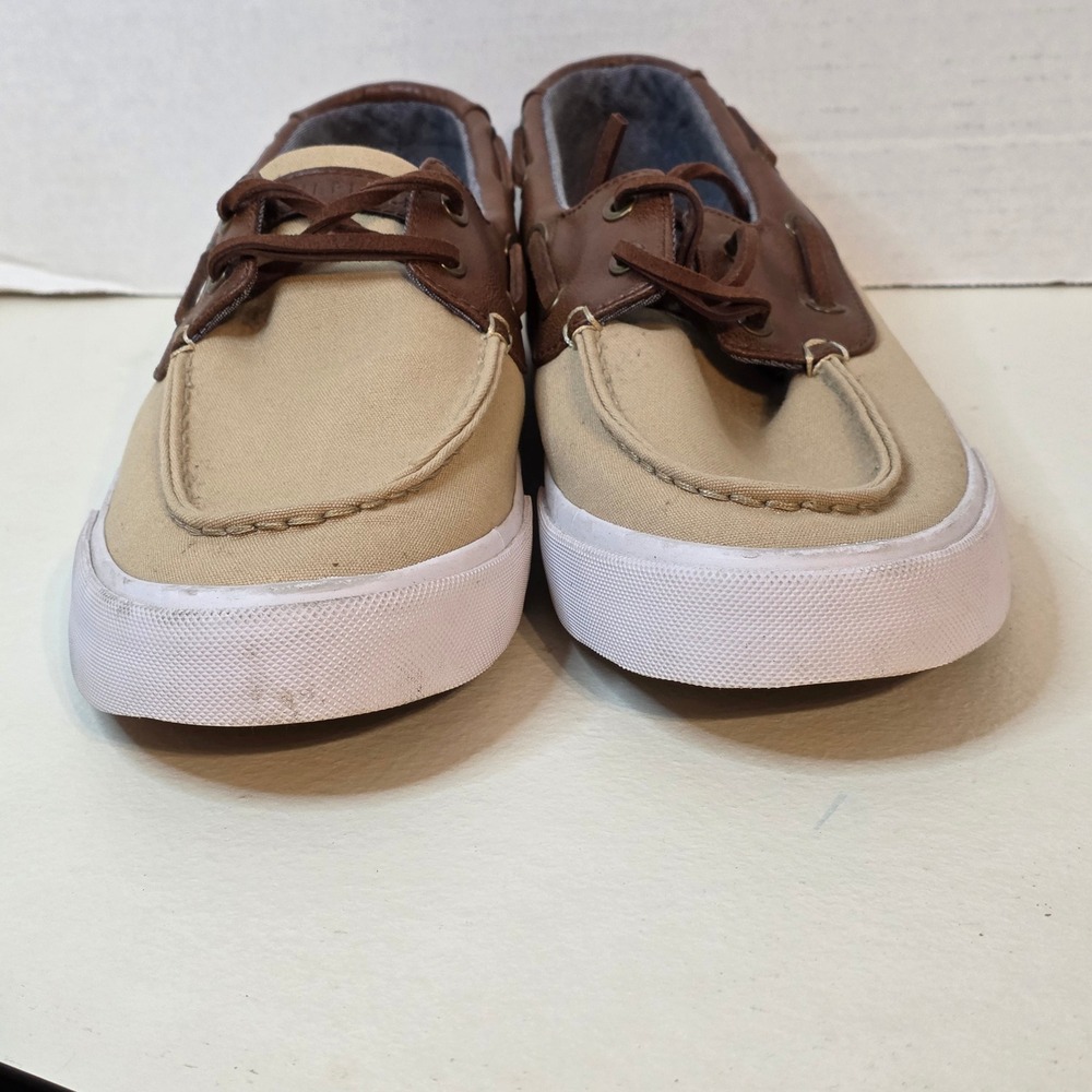 Tommy Hilfiger Pharis Mens Boat Shoes Tan Brown Loafers TMPHARIS6-SS Size 9.5